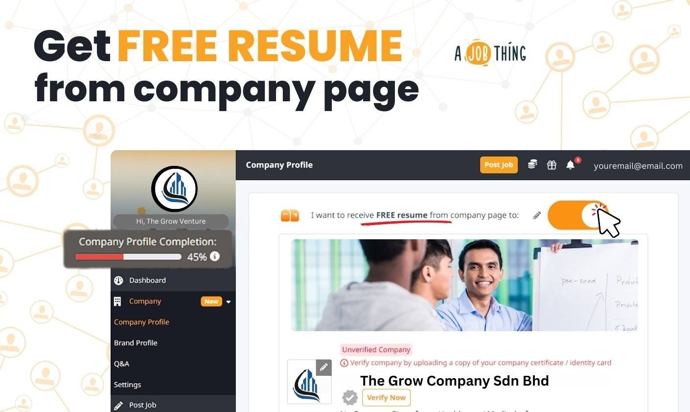 Free Resume from company branding
